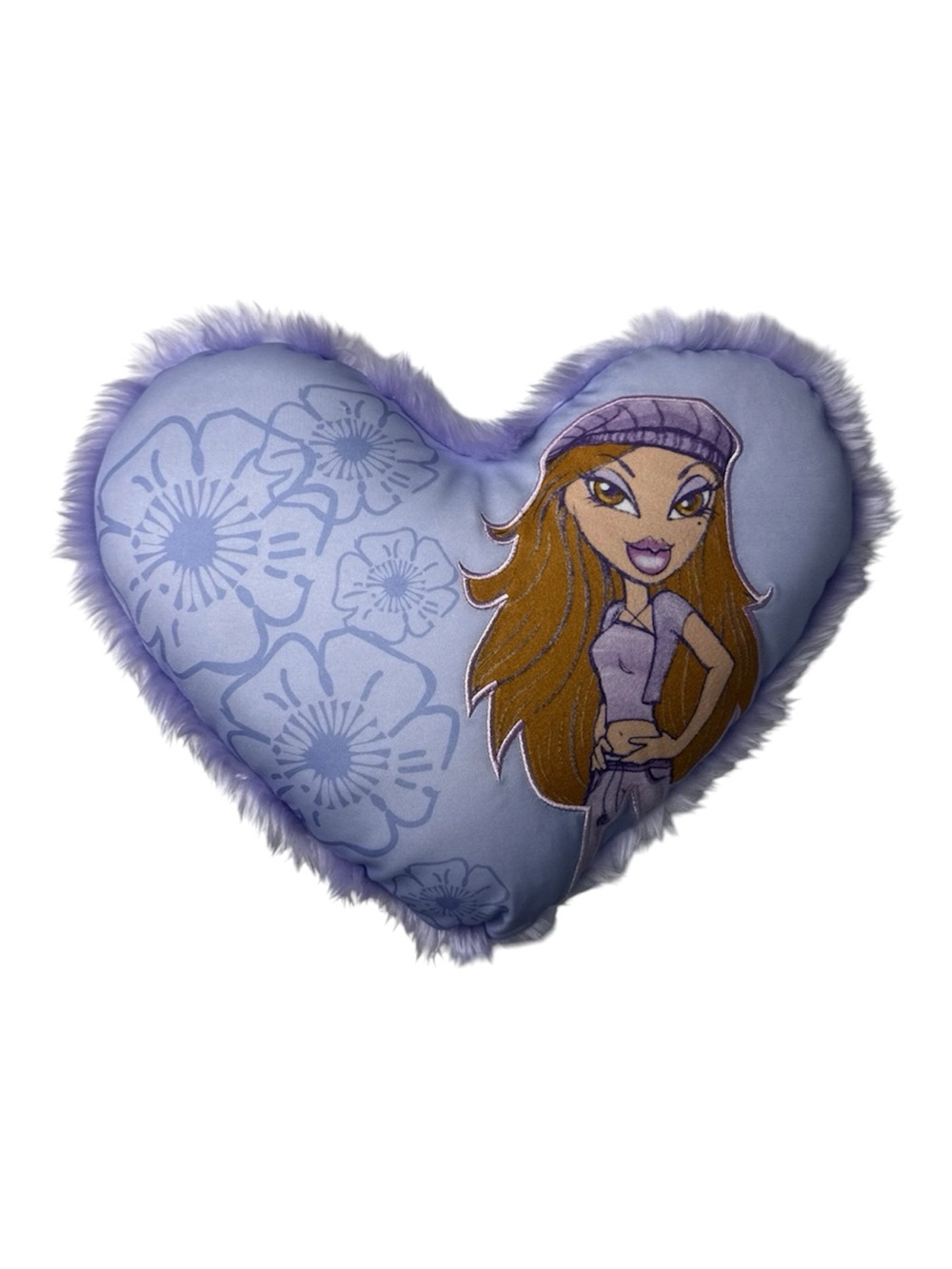Bratz Yasmin Fur-Trimmed Heart-Shaped Pillow (2005)